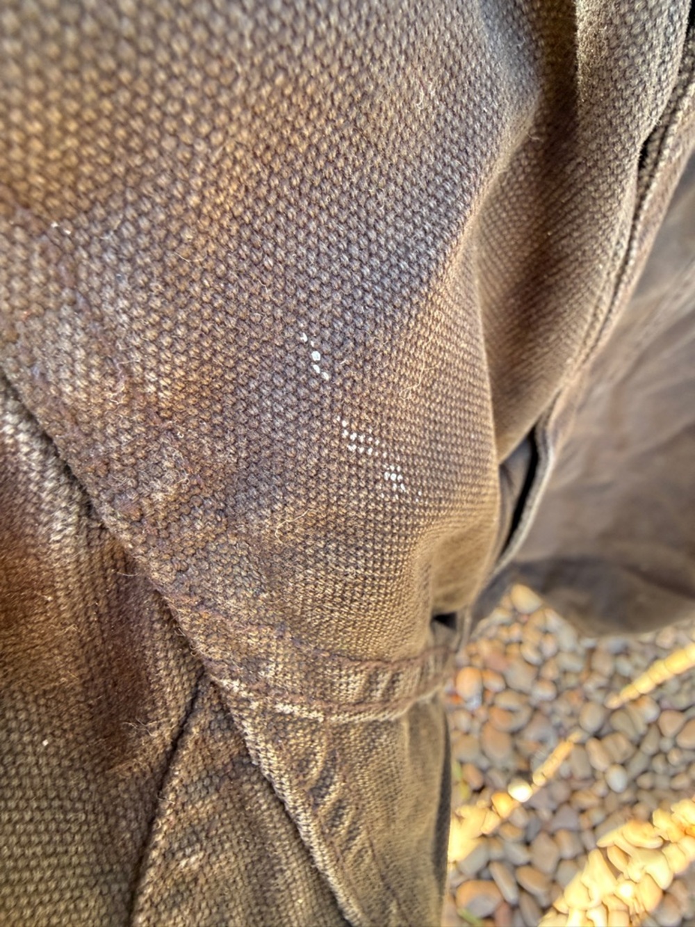 Dickies Black Canvas Work Jacket with Brown Corduroy Collar - Picture 11 of 15